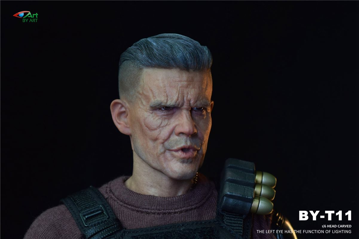 T11 male head sculpt ( left eye can be illuminated ) 1/6
