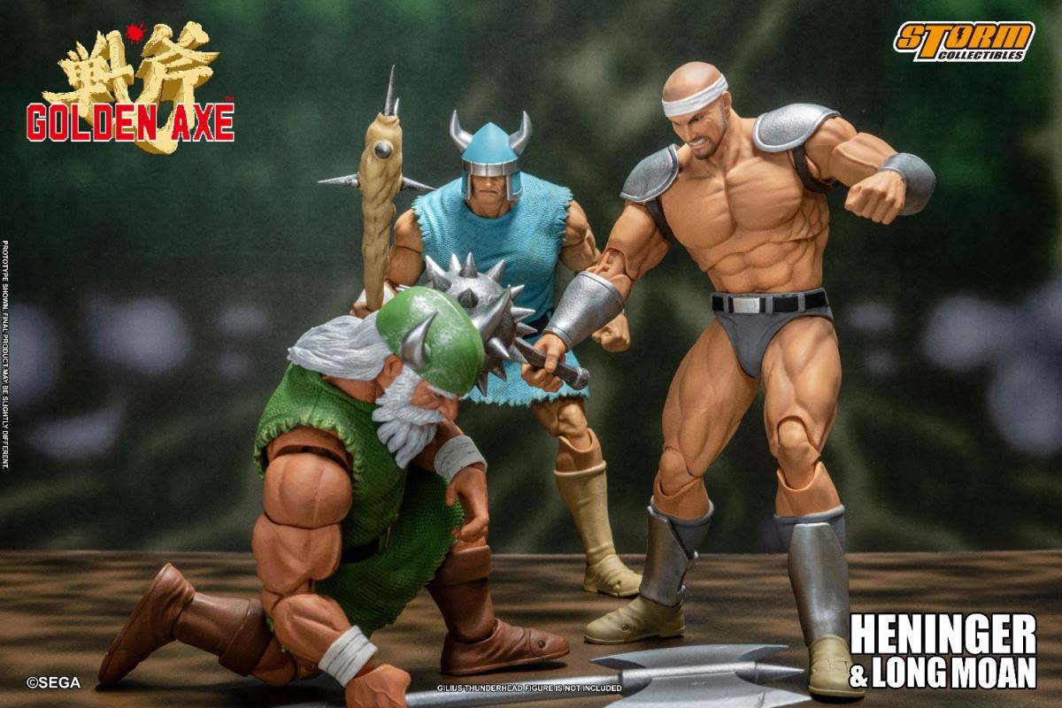 HENINGER & LONG MOAN 2 PACK - GOLDEN AXE ACTION FIGURES