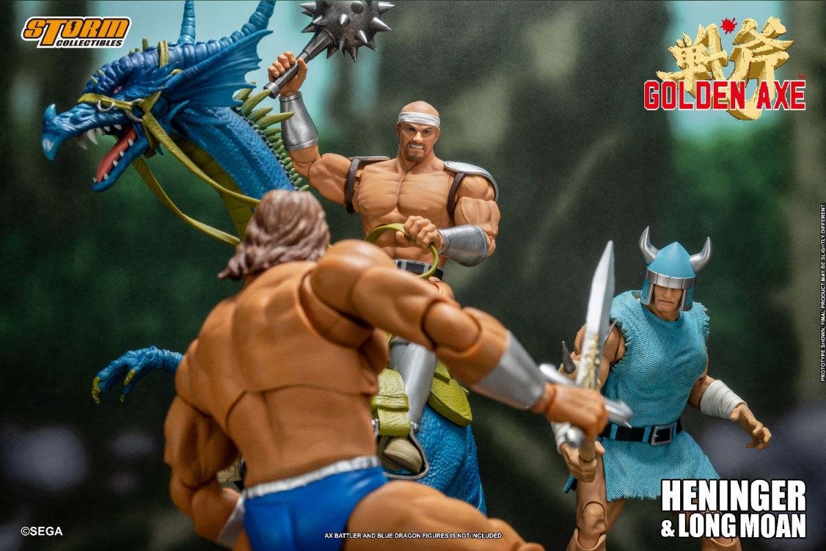 HENINGER & LONG MOAN 2 PACK - GOLDEN AXE ACTION FIGURES
