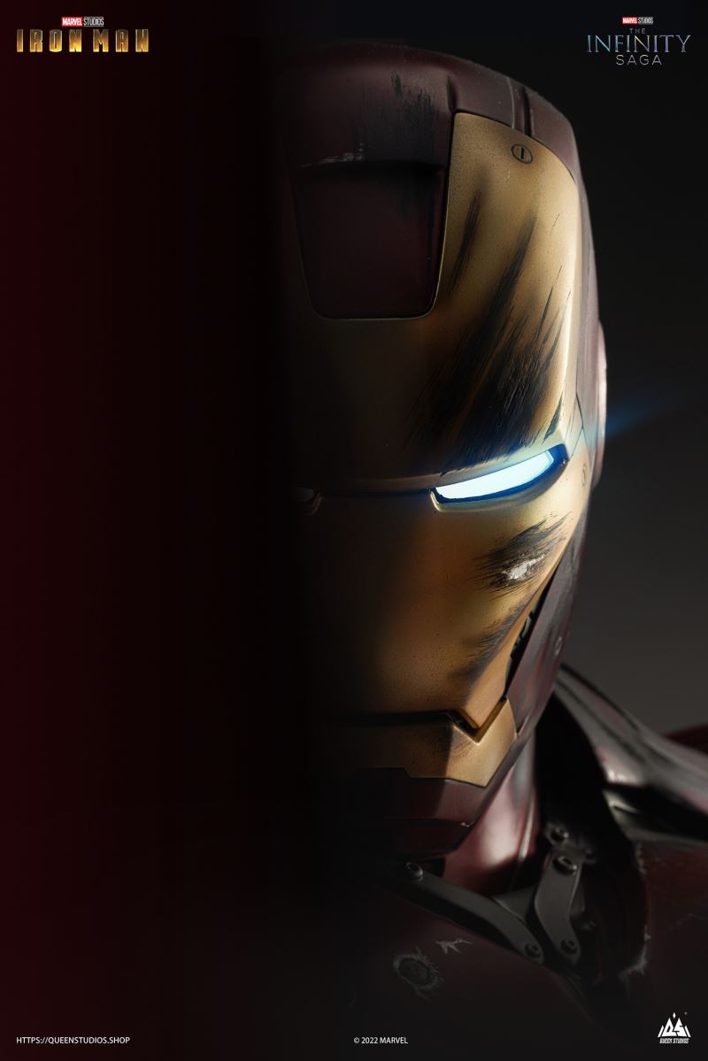 Iron Man Mark 3 Battle Damaged Statue 1/2