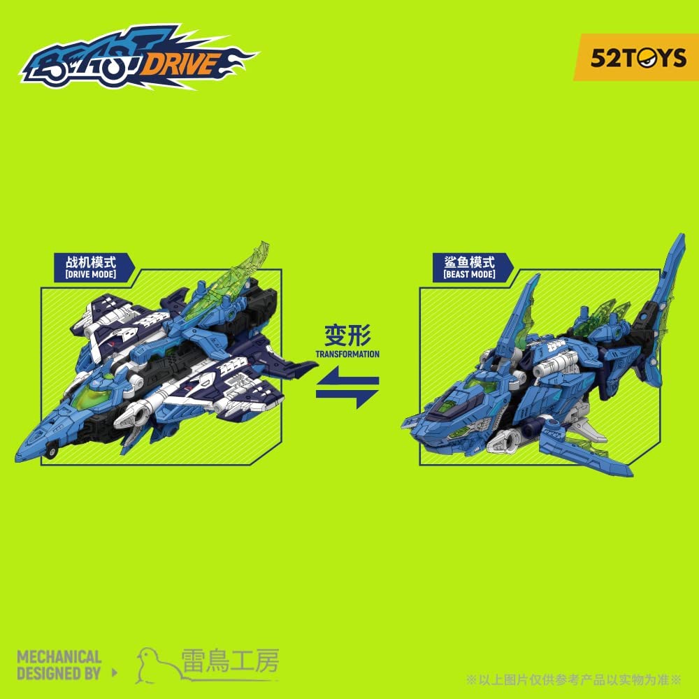 BEASTDRIVE BD 02 HYDRO BULLET SHARK non-scale ABS painted movable figure