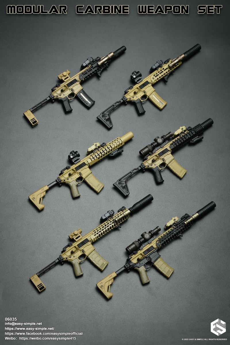 Modular Carbine Weapon Set 1/6