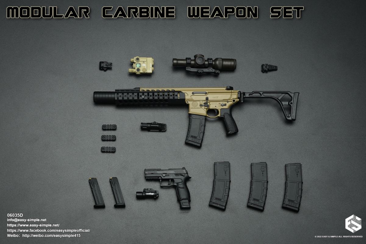Modular Carbine Weapon Set 1/6