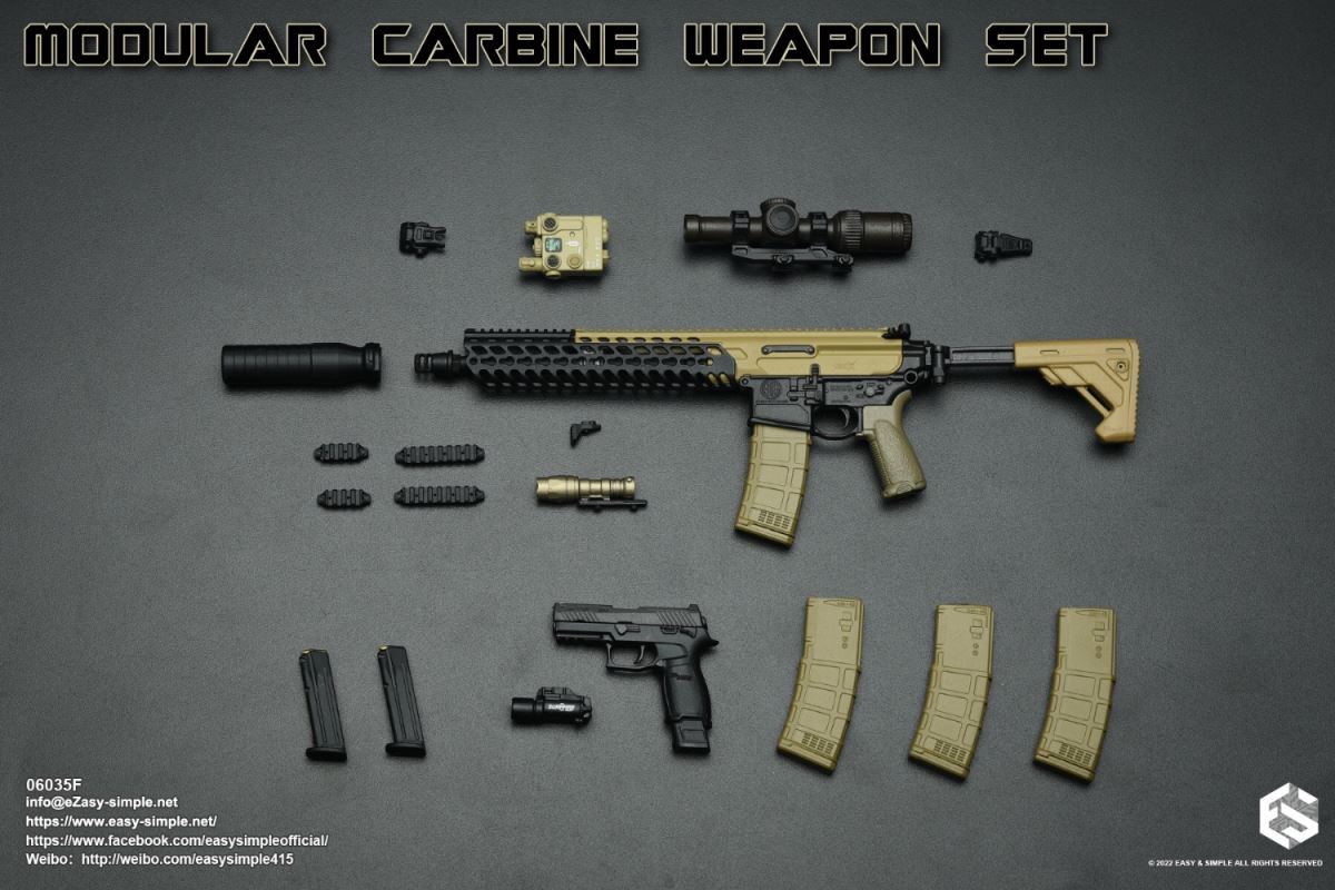 Modular Carbine Weapon Set 1/6