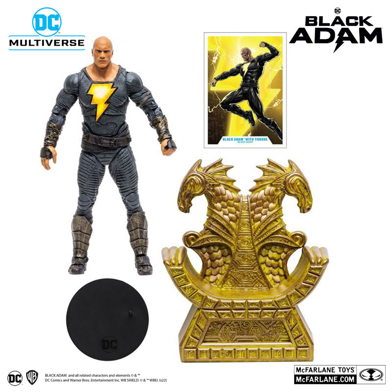 DC Multiverse 7 Inch Action Figure #188 Black Adam (w/Throne)