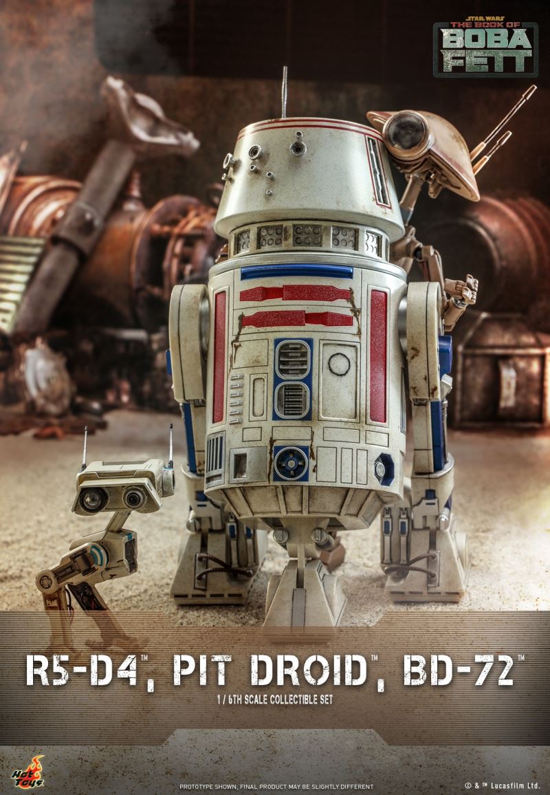 Star Wars: The Book of Boba Fett - 1/6th scale R5-D4TM, Pit DroidTM, BD-72TM Collectible Set 1/6