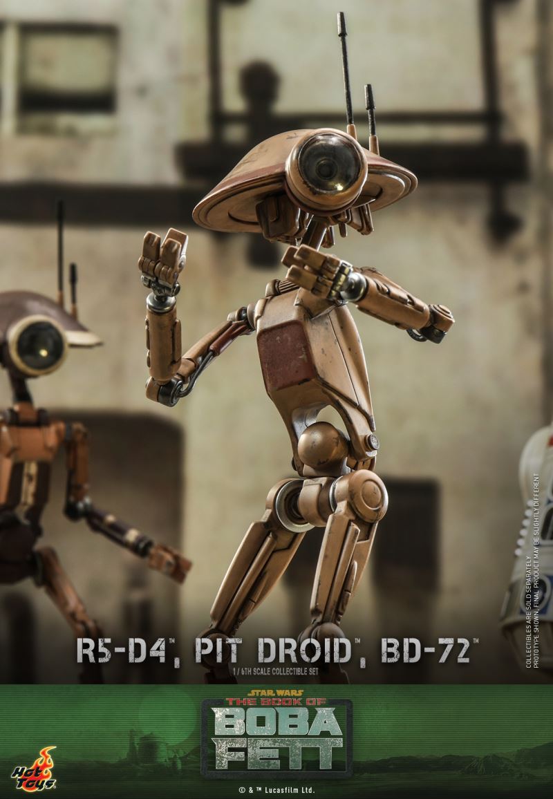 Star Wars: The Book of Boba Fett - 1/6th scale R5-D4TM, Pit DroidTM, BD-72TM Collectible Set 1/6