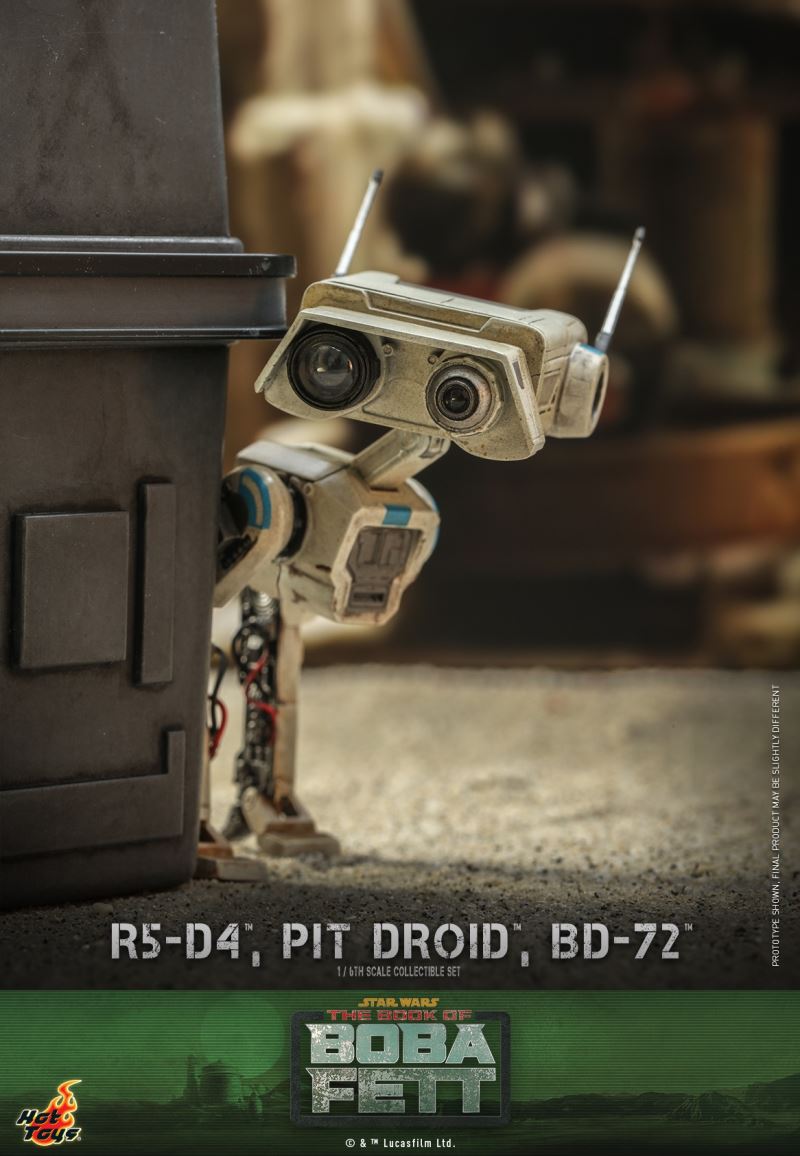 Star Wars: The Book of Boba Fett - 1/6th scale R5-D4TM, Pit DroidTM, BD-72TM Collectible Set 1/6