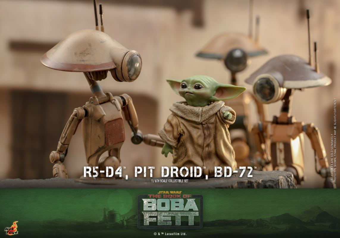 Star Wars: The Book of Boba Fett - 1/6th scale R5-D4TM, Pit DroidTM, BD-72TM Collectible Set 1/6