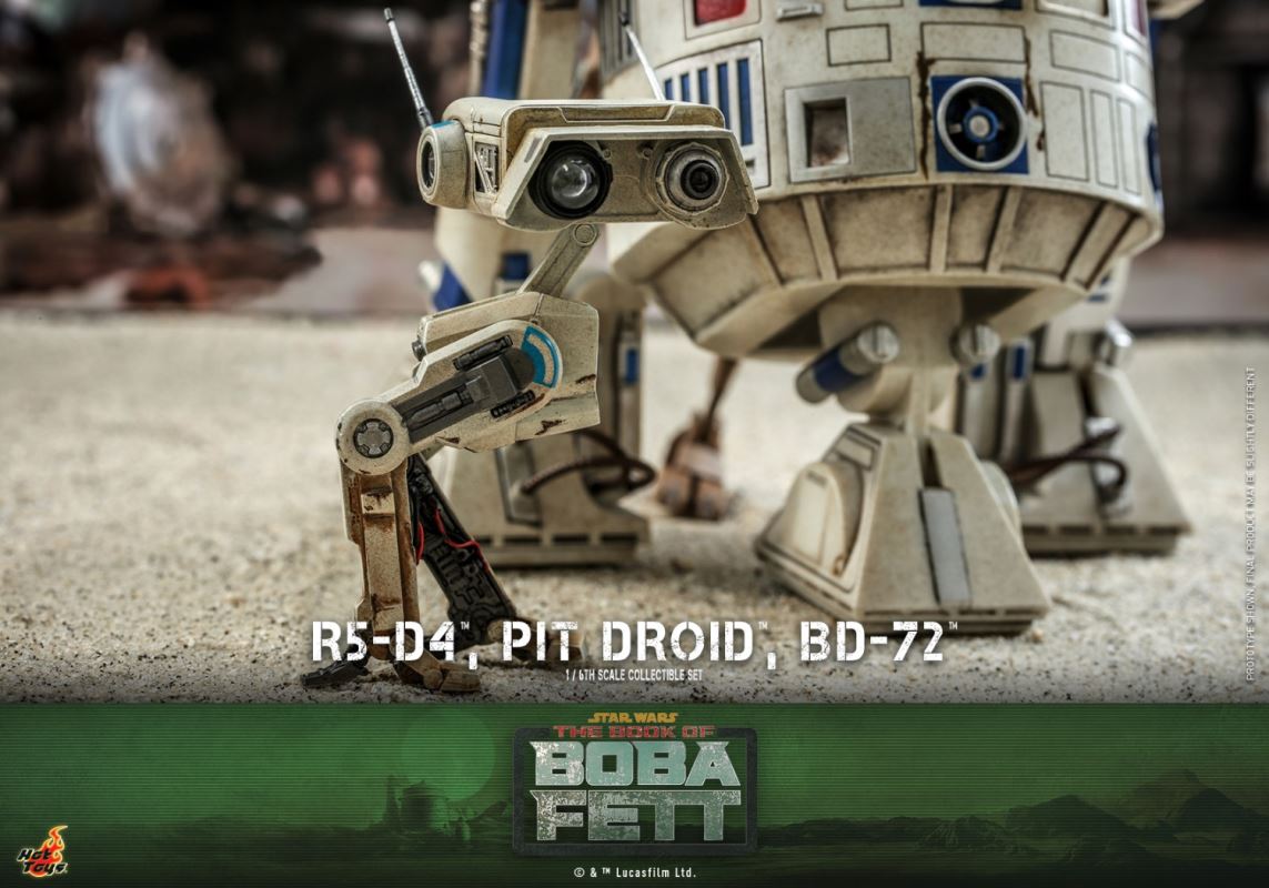 Star Wars: The Book of Boba Fett - 1/6th scale R5-D4TM, Pit DroidTM, BD-72TM Collectible Set 1/6