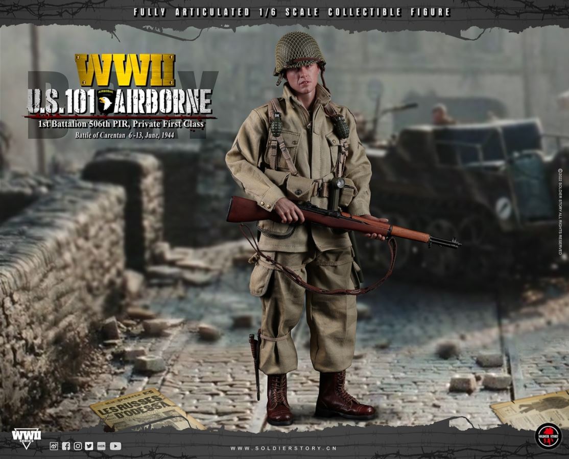 WWII U.S. 101st Airborne DIV. 1st Battalion 506th PIR, Private First Class 1/6
