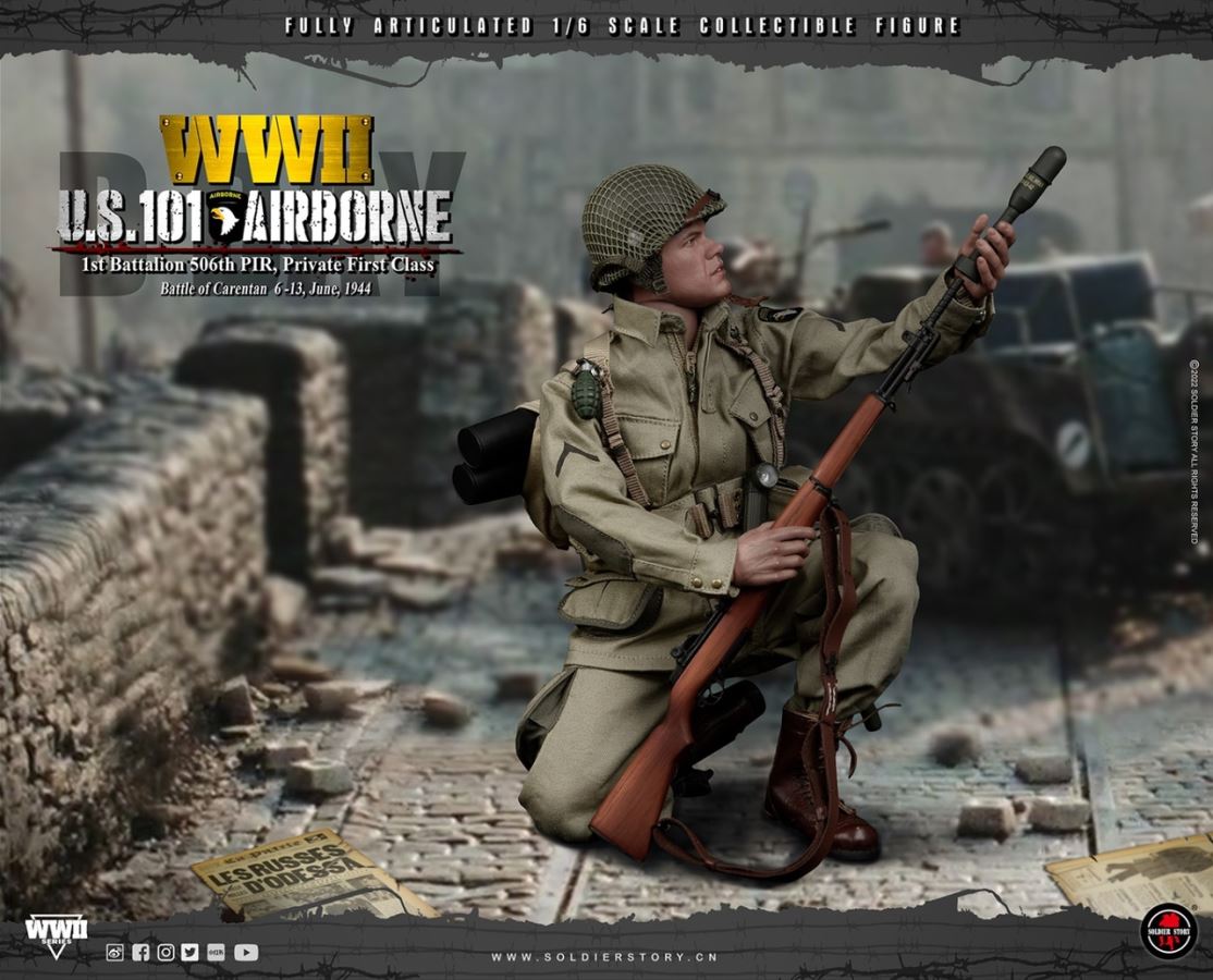 WWII U.S. 101st Airborne DIV. 1st Battalion 506th PIR, Private First Class 1/6