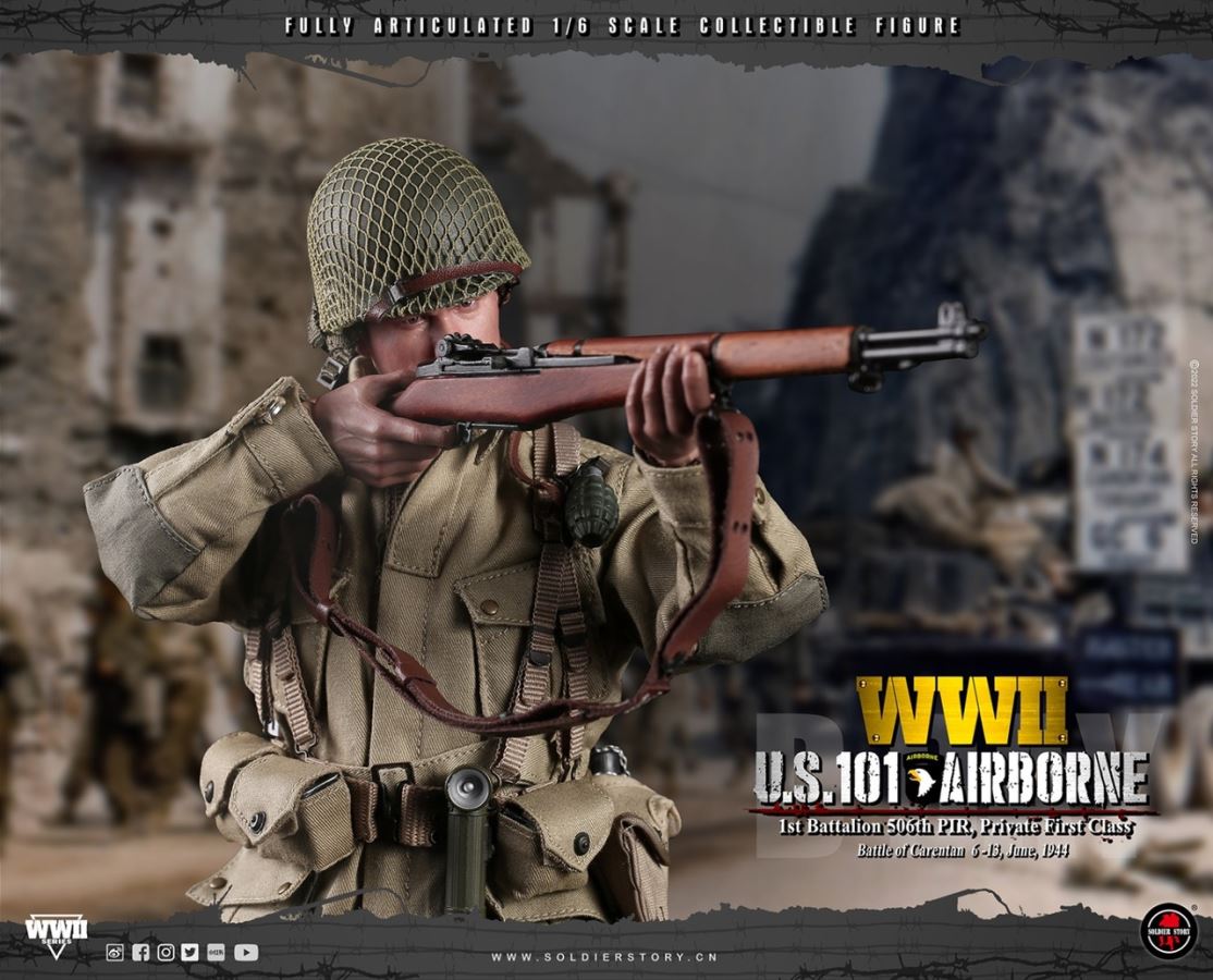 WWII U.S. 101st Airborne DIV. 1st Battalion 506th PIR, Private First Class 1/6