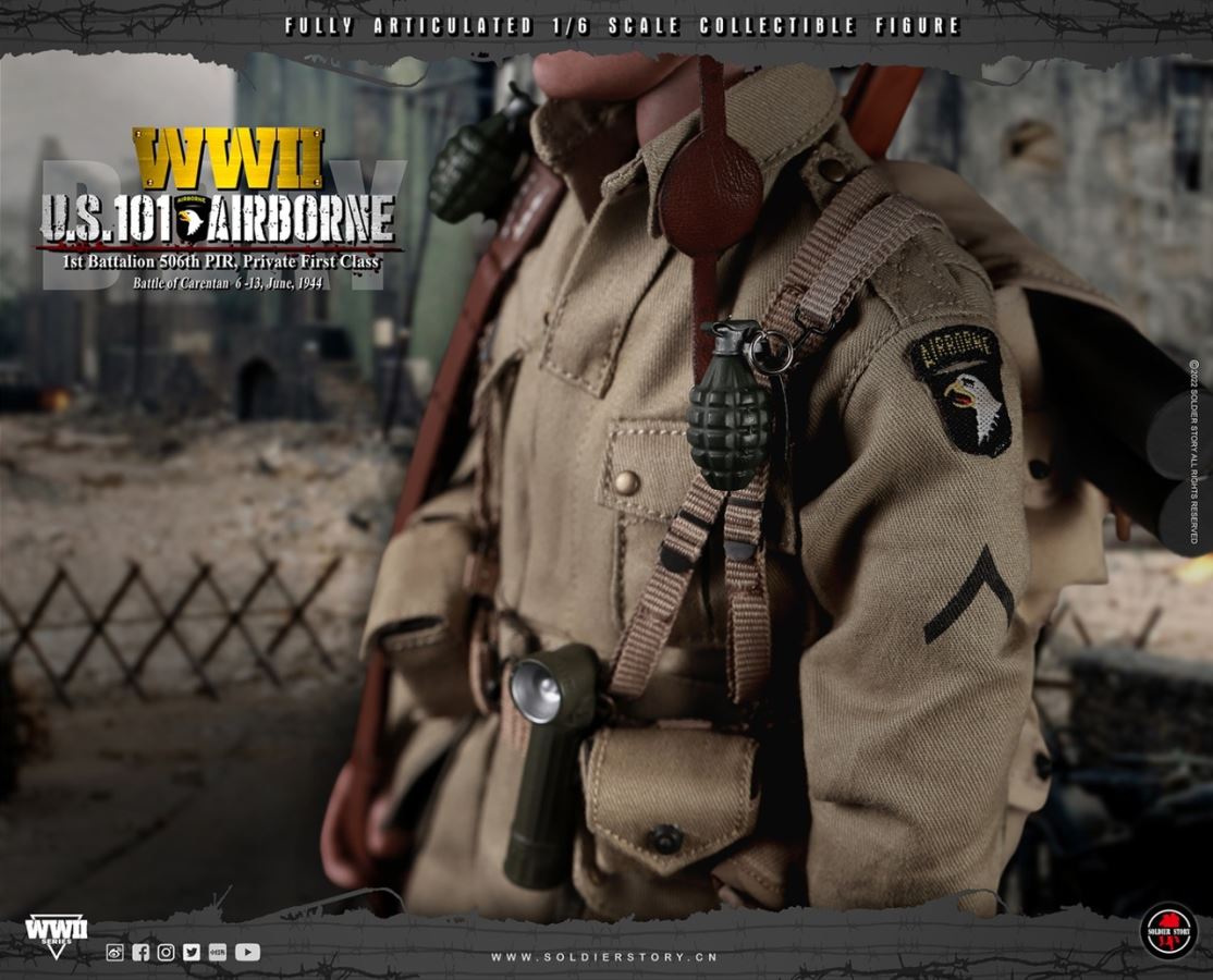 WWII U.S. 101st Airborne DIV. 1st Battalion 506th PIR, Private First Class 1/6