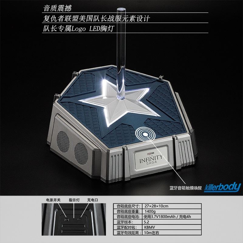 Captain America Helmet Bluetooth Speaker 1/1