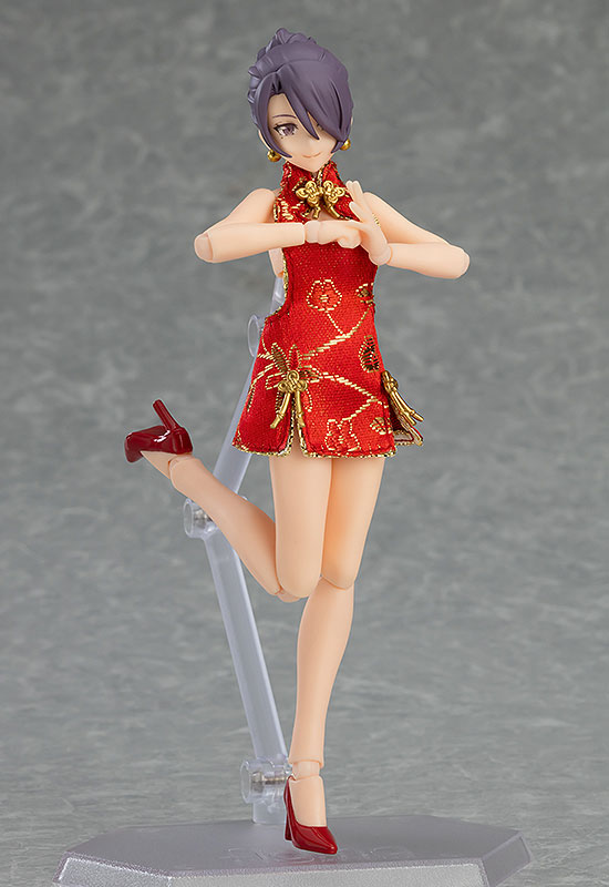 figma Styles Female Body (Mika) with Mini Skirt Chinese Dress Outfit