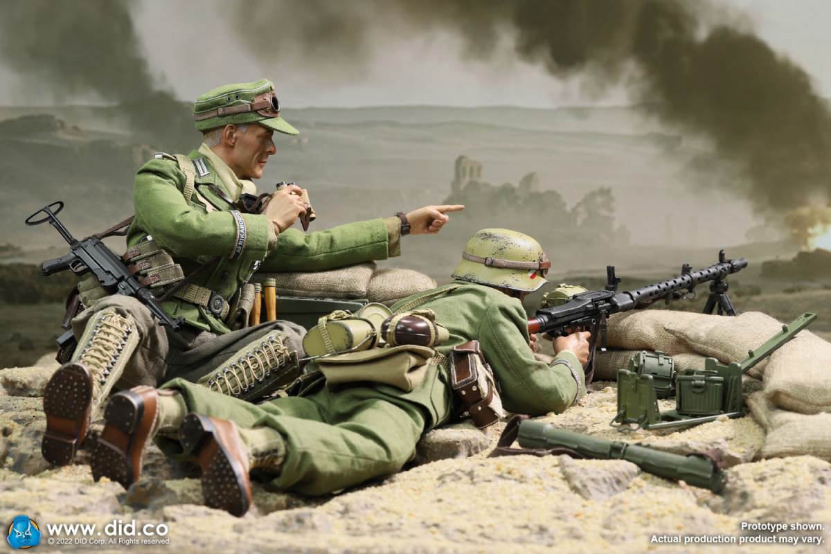 WWII North African Wehrmacht Machine Gunner - Beas 1/6