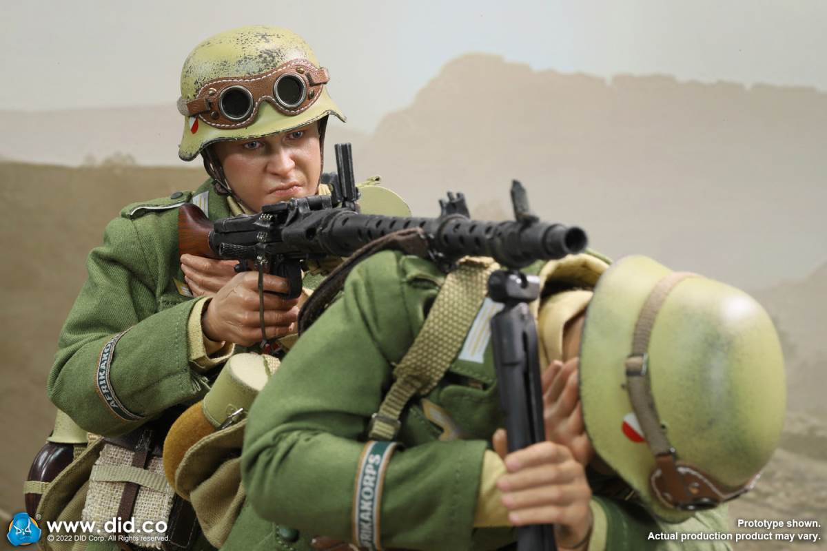 WWII North African Wehrmacht Machine Gunner - Beas 1/6