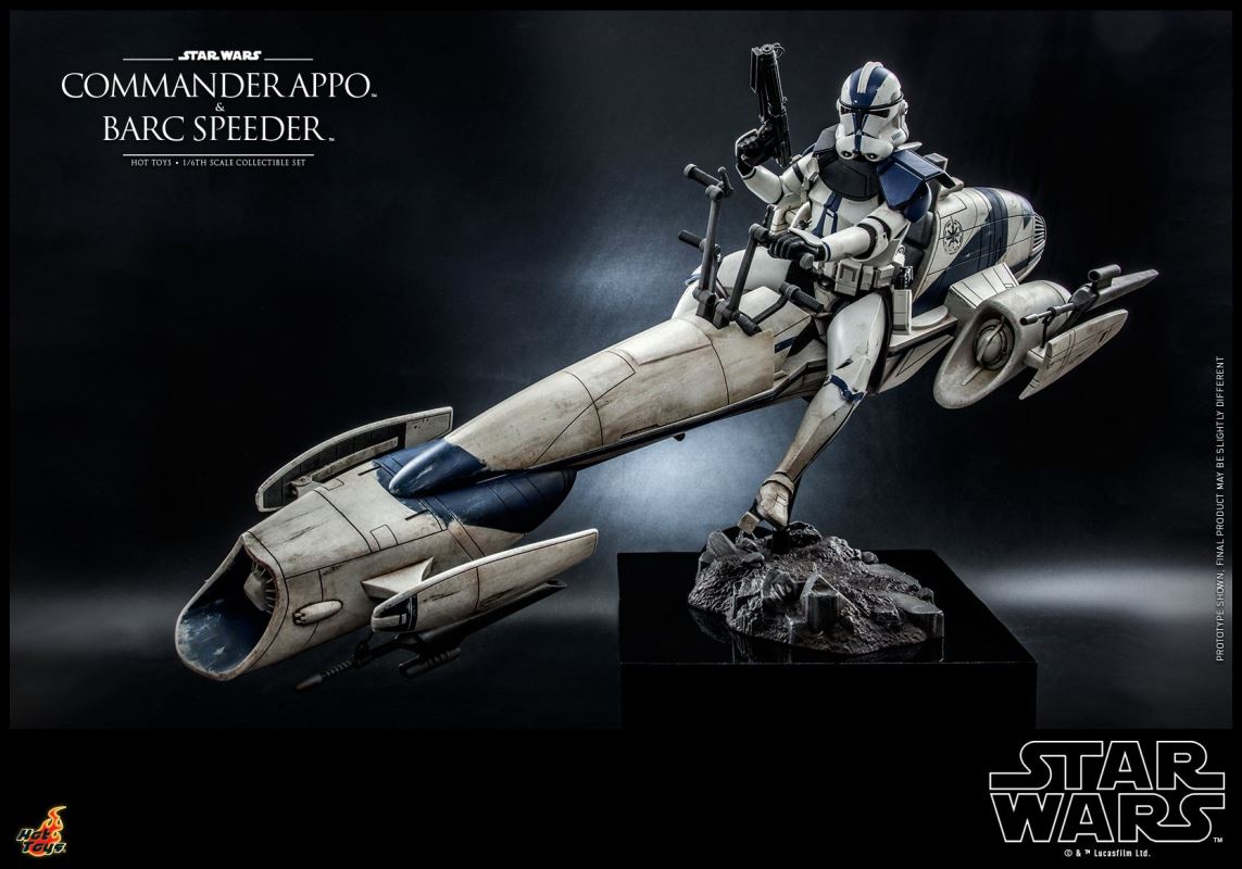Star Wars: The Clone Wars - Heavy Weapons Clone Trooper and BARC Speeder with Sidecar Collectible Set 1/6