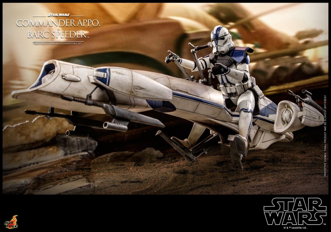 Star Wars: The Clone Wars - Heavy Weapons Clone Trooper and BARC Speeder with Sidecar Collectible Set 1/6