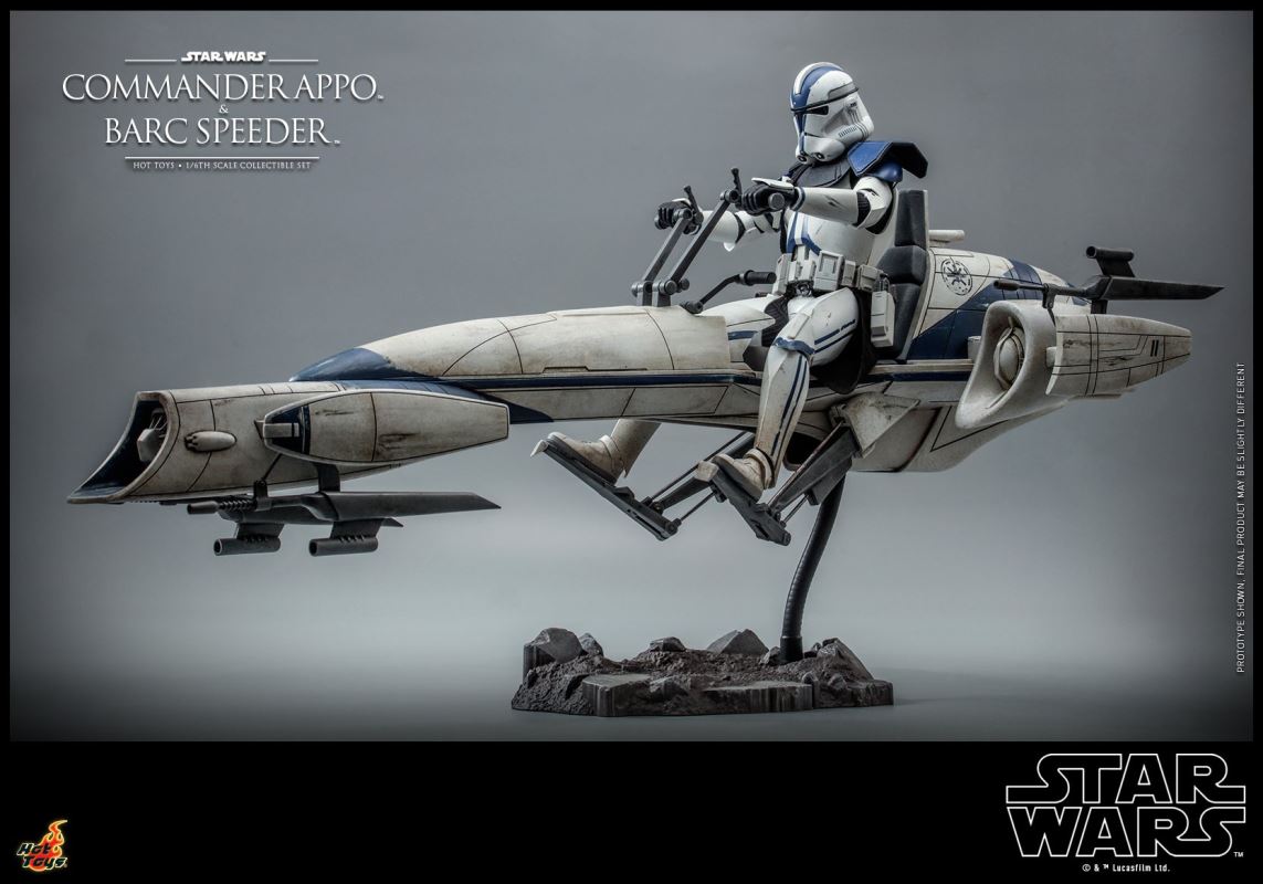 Star Wars: The Clone Wars - Heavy Weapons Clone Trooper and BARC Speeder with Sidecar Collectible Set 1/6