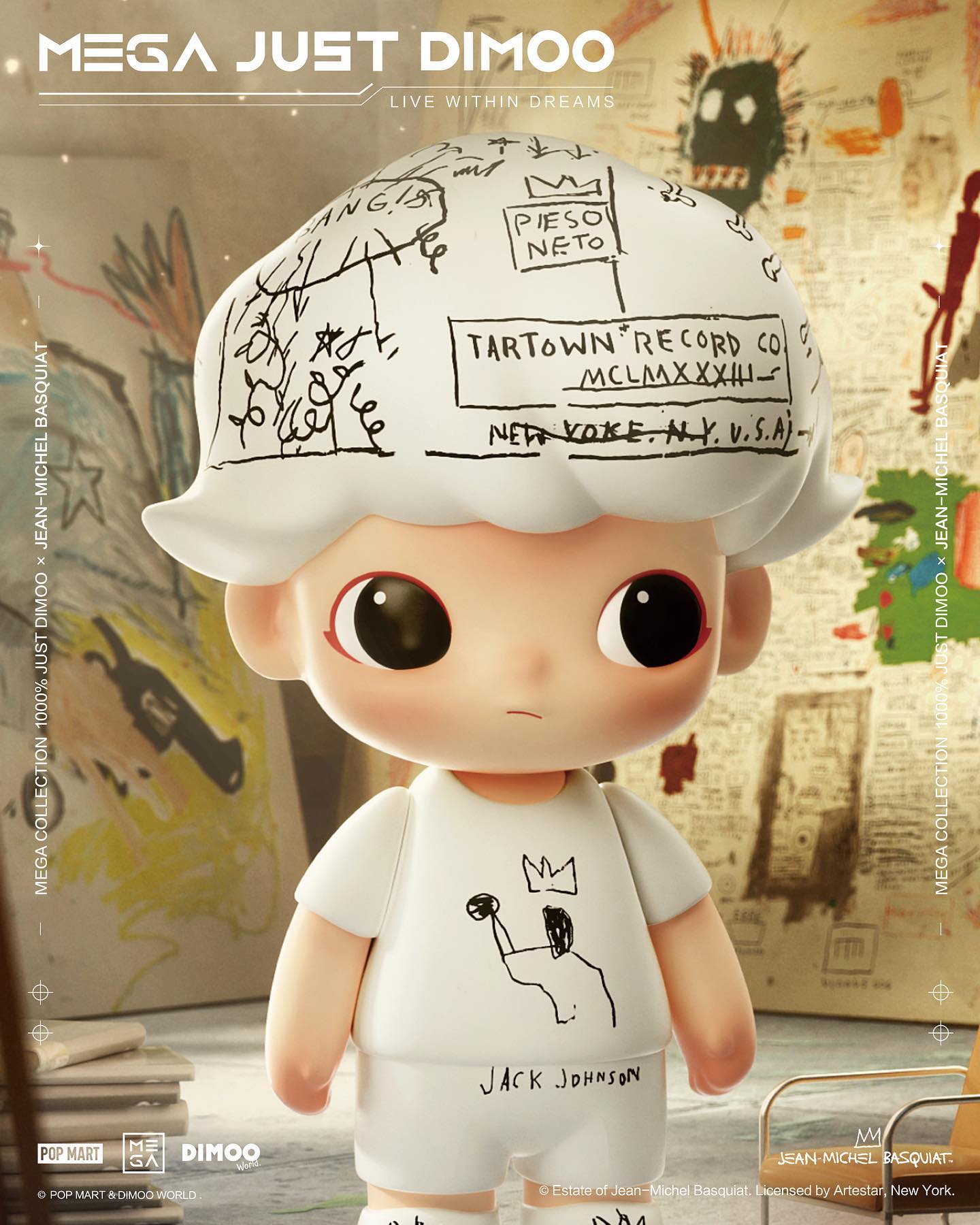 MEGA COLLECTION 1000% JUST DIMOO x JEAN-MICHEL BASQUIAT