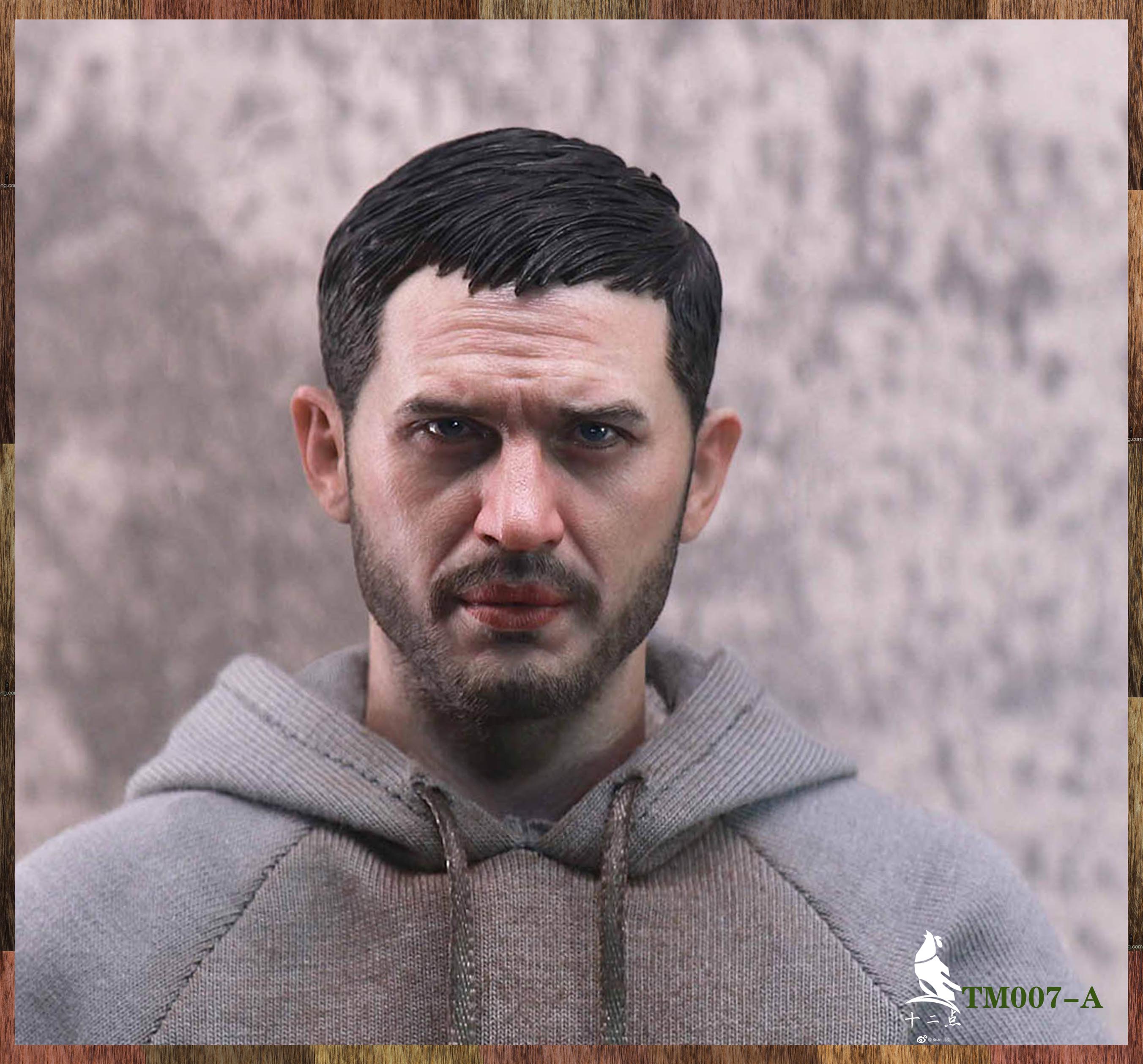European and American tough guy head carving 1/6