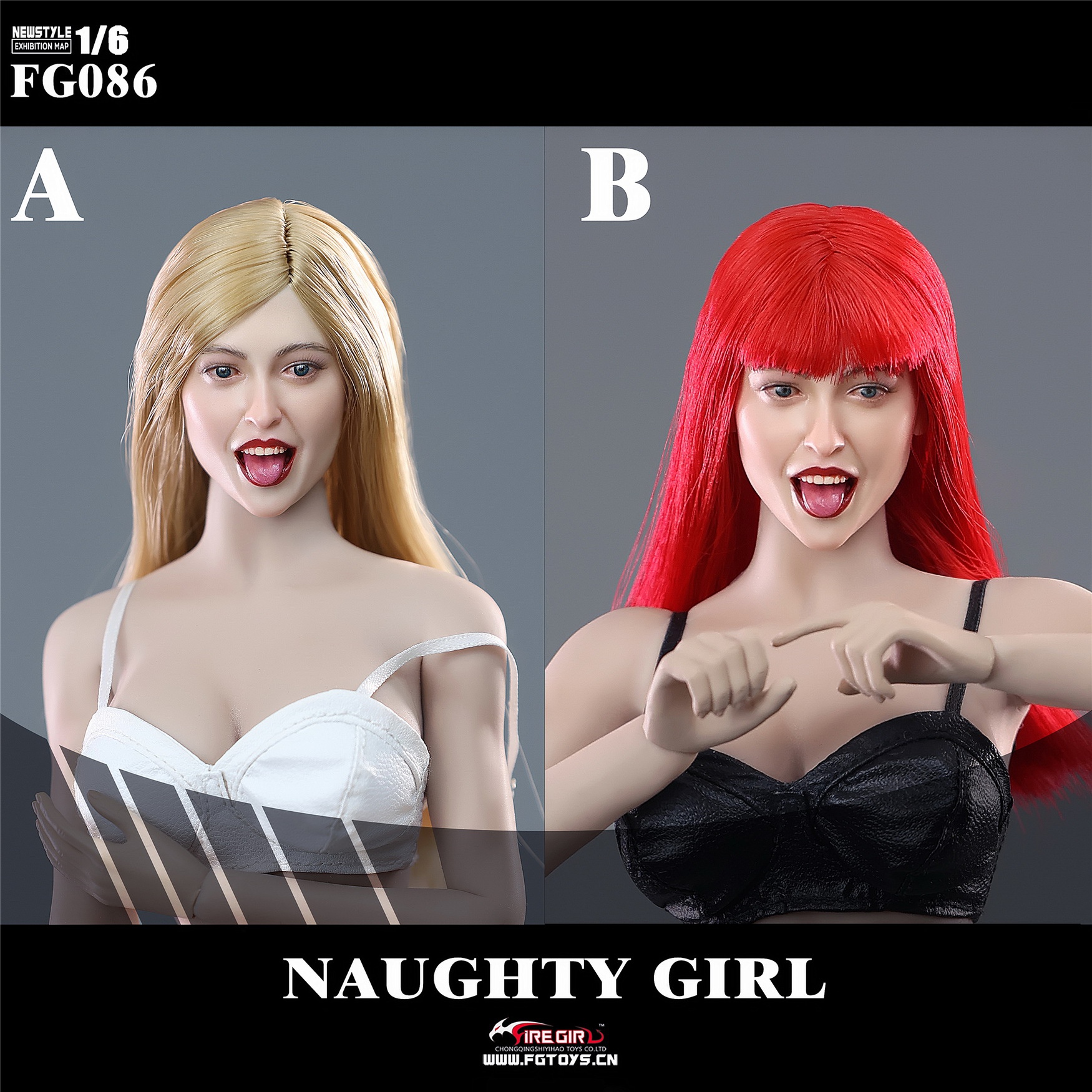 Head Carving Series Naughty Girl YOKI 1/6
