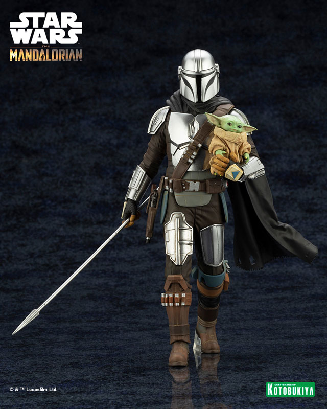 ARTFX+ Mandalorian Mandalorian & Grogu with Beskar Spear 1/10