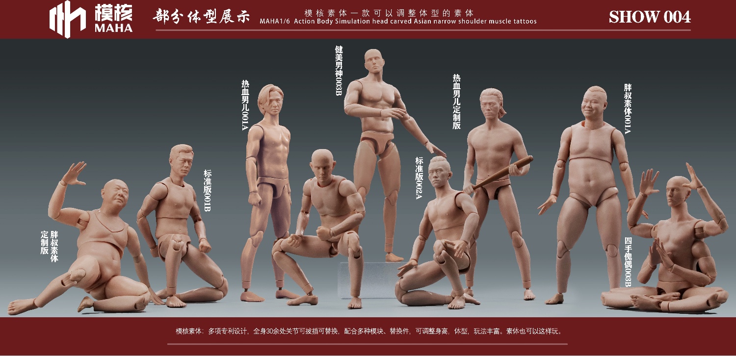 Modular male body and one-piece arm accessory package 1/6