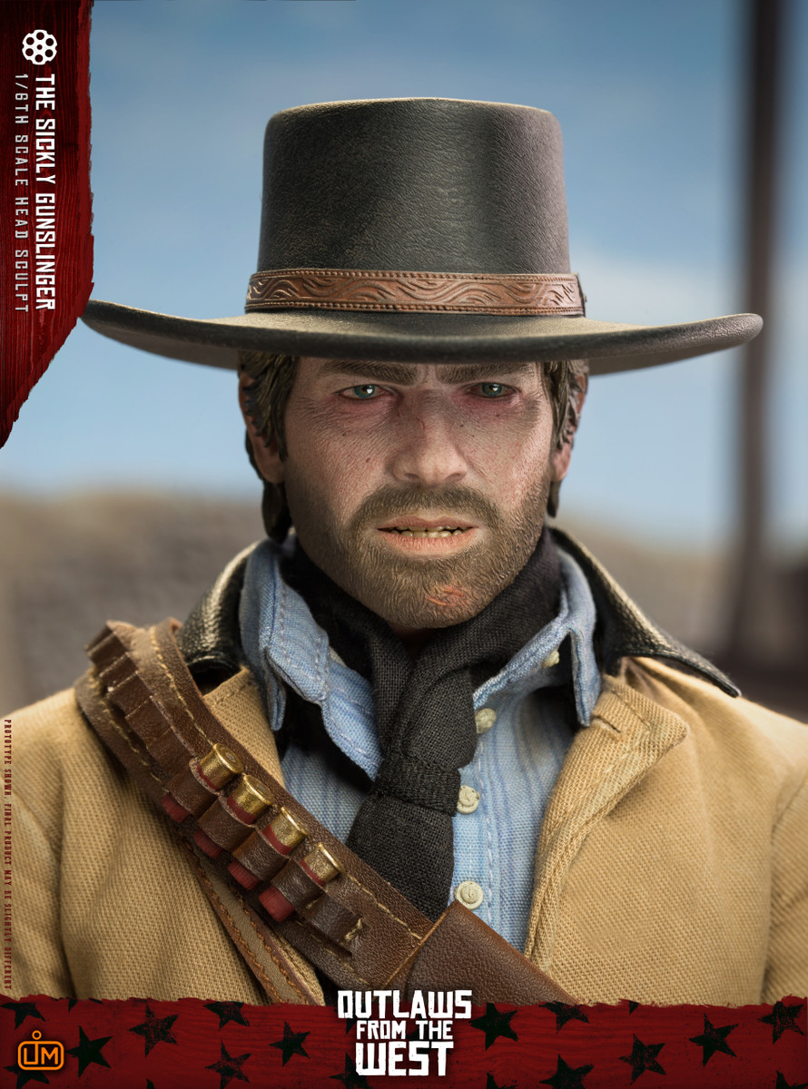 Cowboy Head Sculpt with Hat (LGH002) 1/6