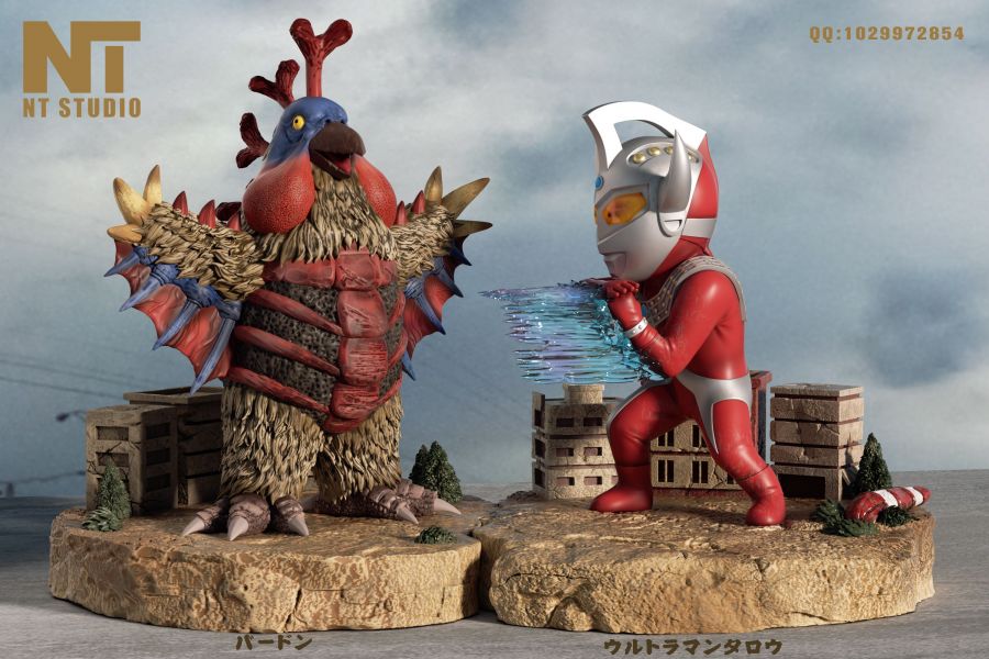 Ultraman Taro vs Volcano Bird Barton