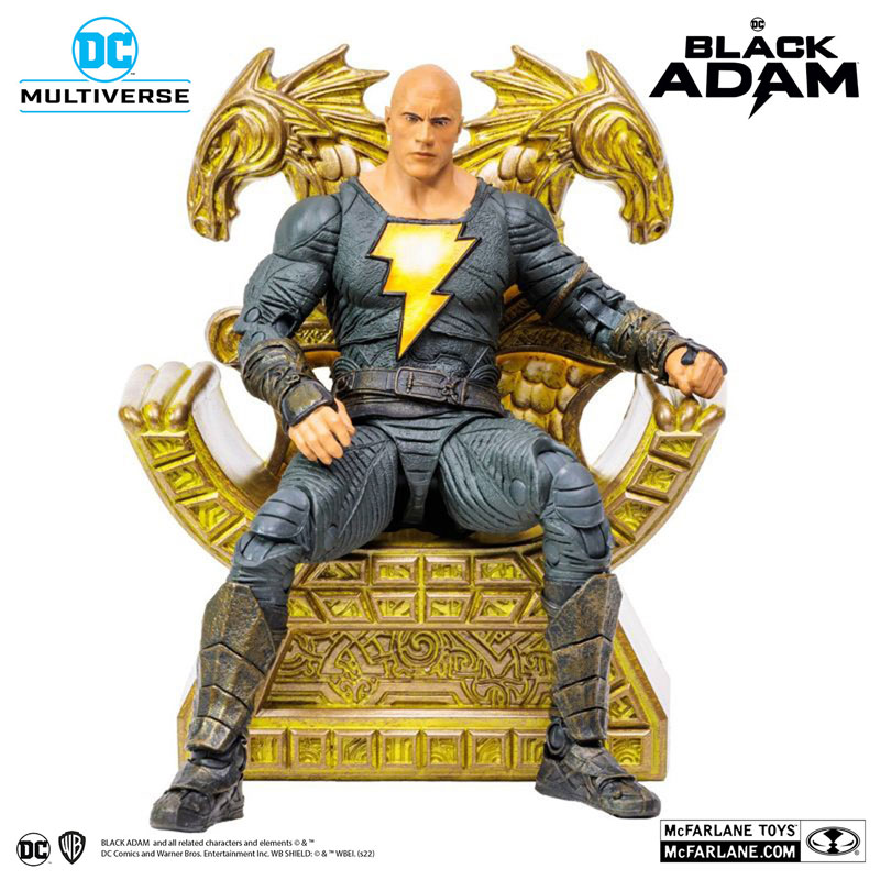 DC Multiverse 7 Inch Action Figure #188 Black Adam (w/Throne)