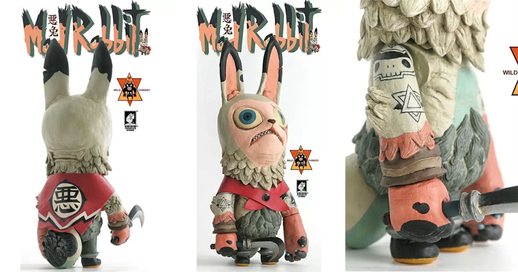 1000tentacles Studio Wildthings Series Mad Rabbit