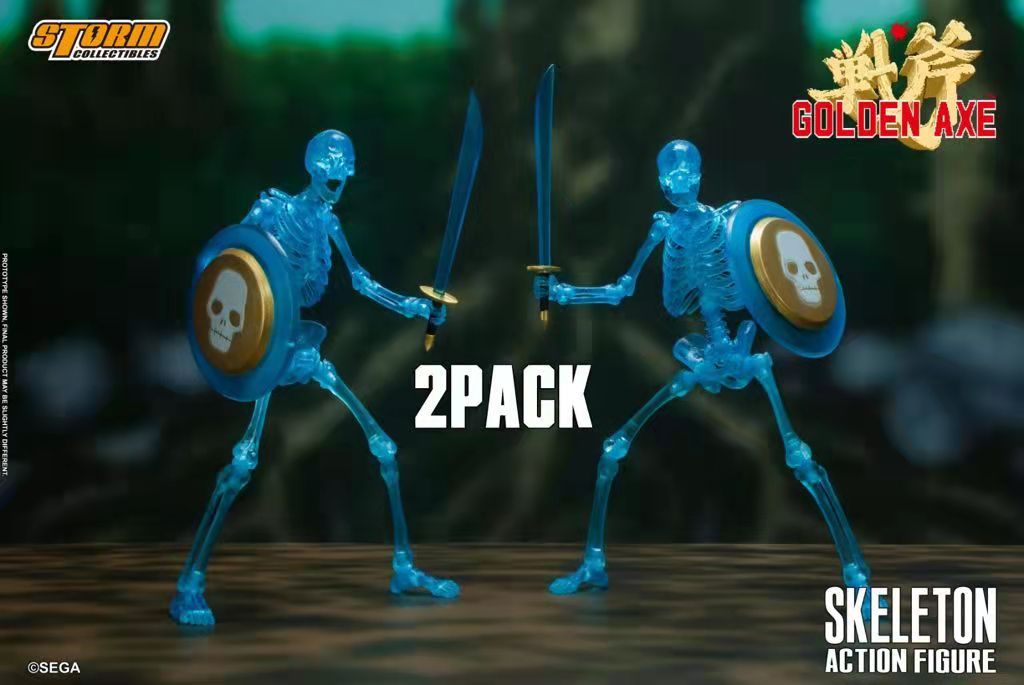 Classic Arcade Skull Soldier Red and Blue Color Version