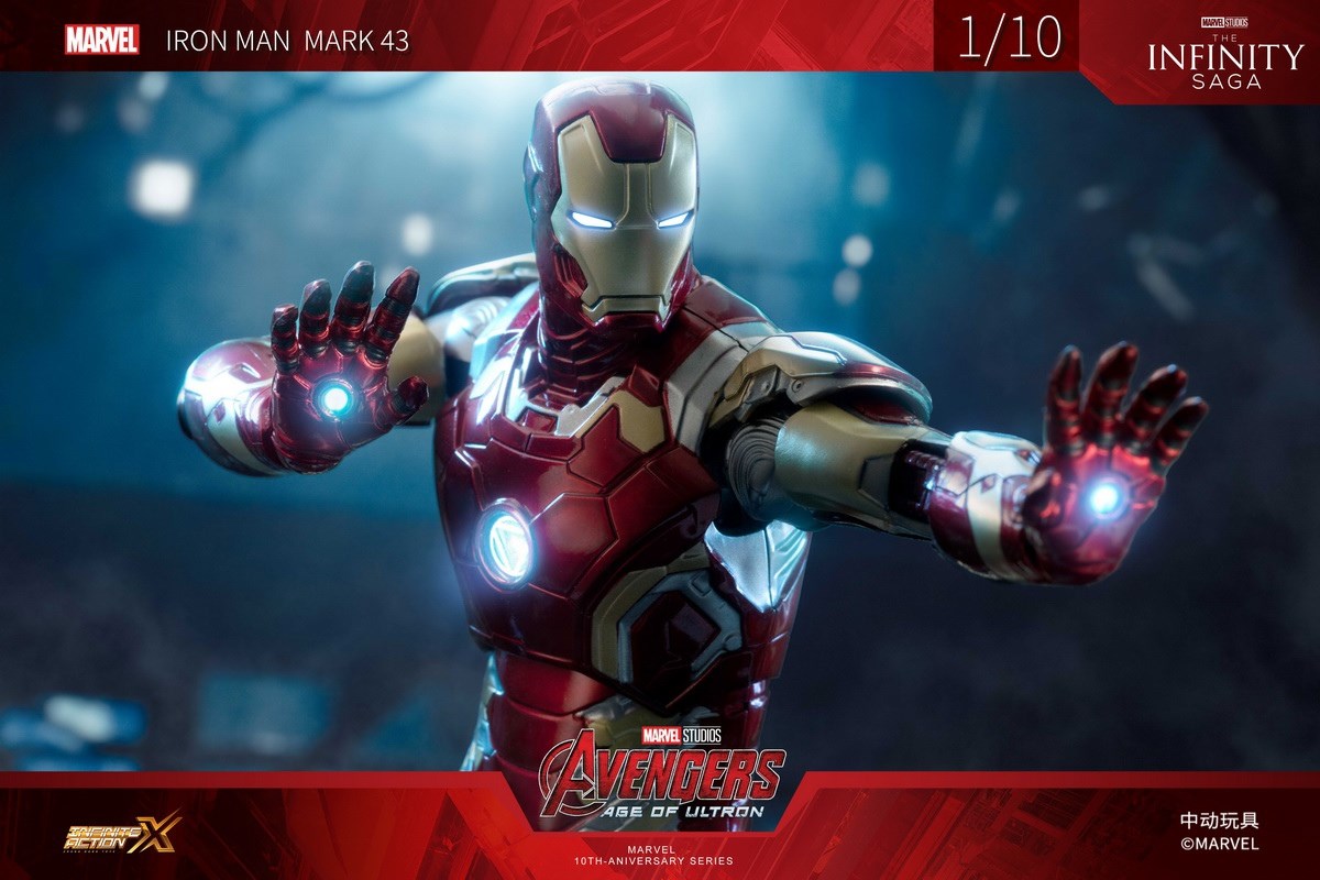 Marvel Iron Man MK43 [non-luminous version] 1/10