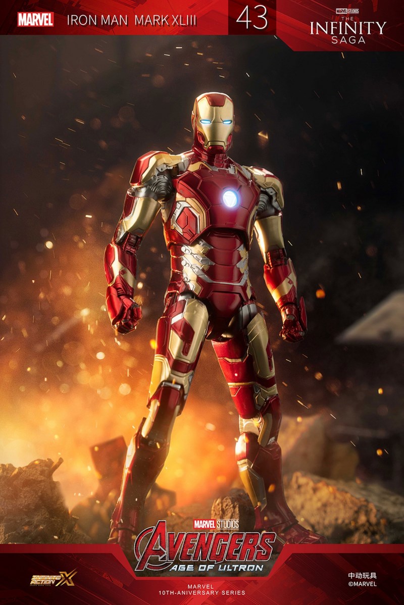 Marvel Iron Man MK43 [non-luminous version] 1/10