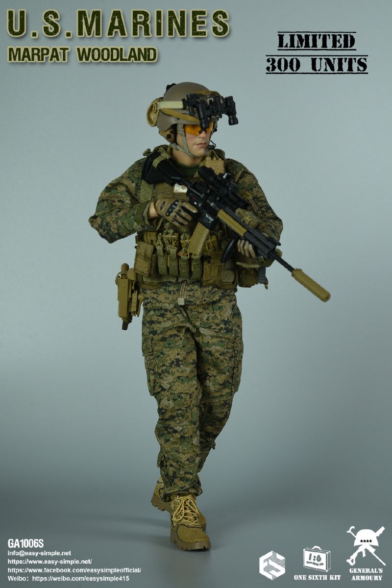US Marine Corps Jungle Camouflage 1/6
