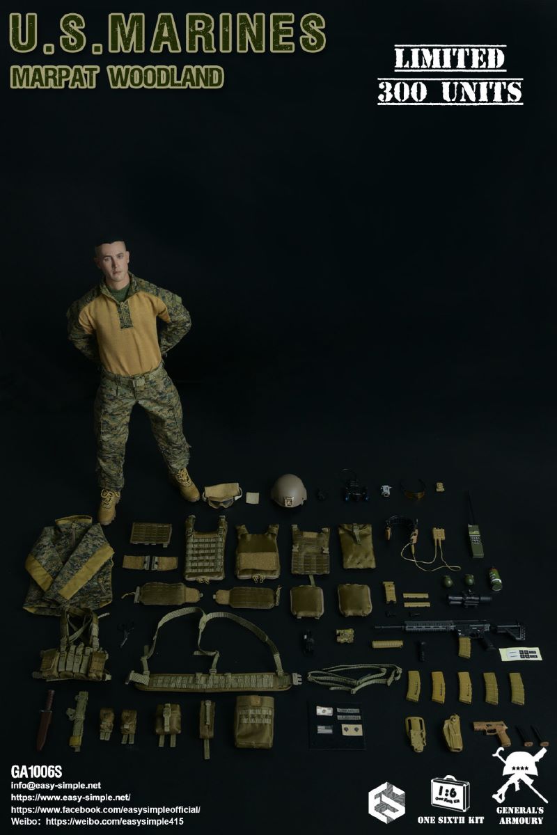 US Marine Corps Jungle Camouflage 1/6