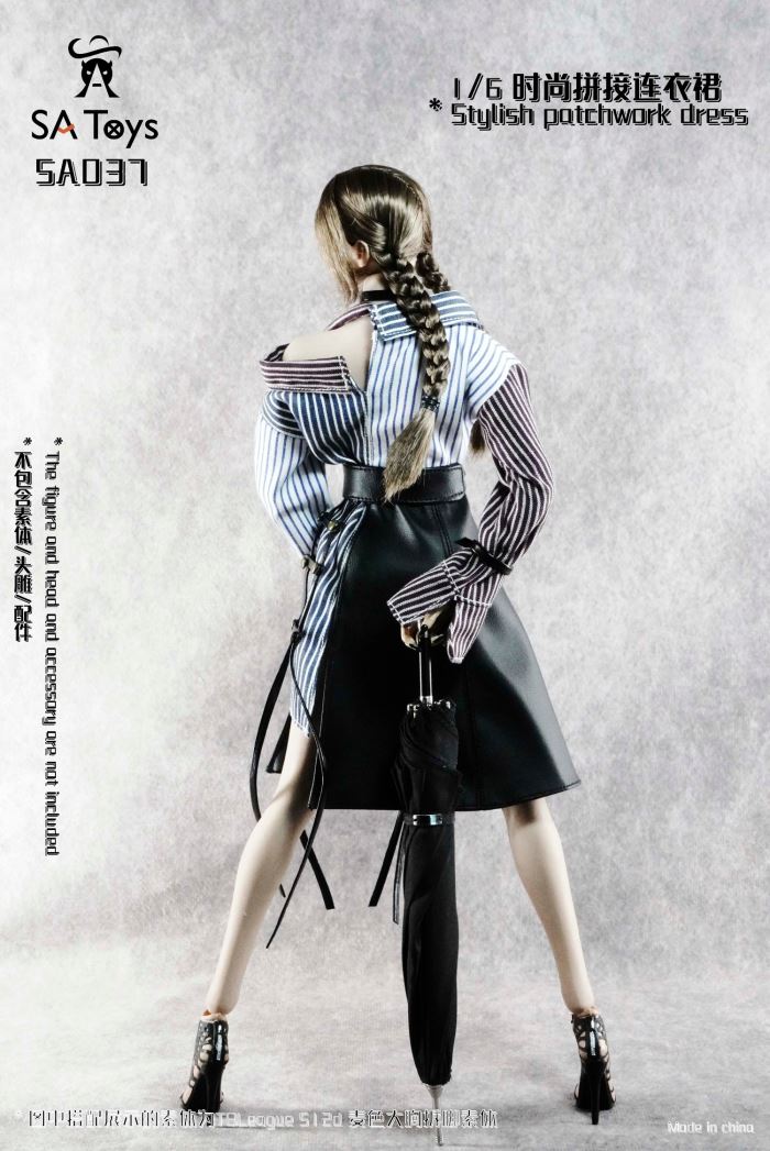 fashion patchwork dress 1/6