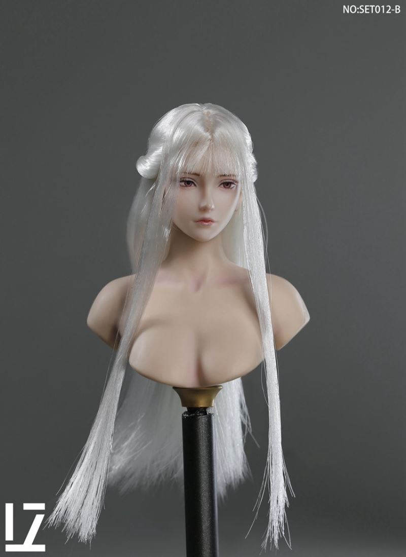 Female Head Sculpture SET012 Zero 1/6