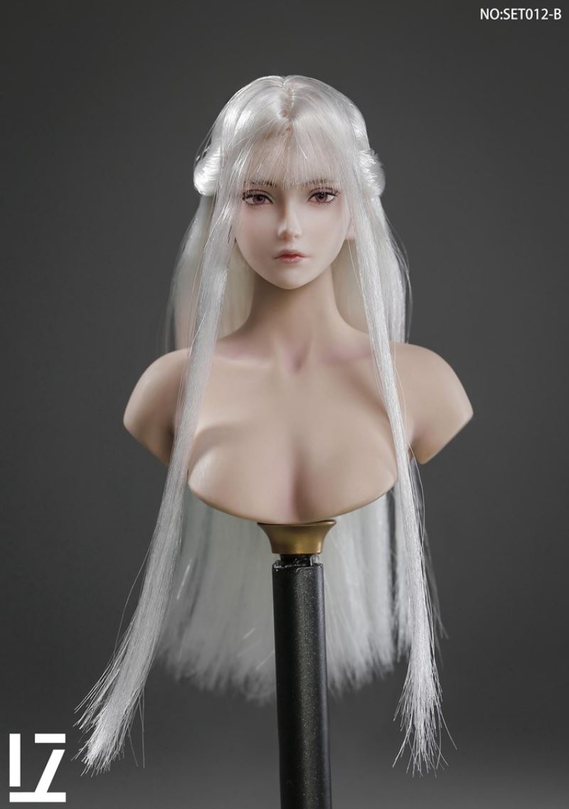 Female Head Sculpture SET012 Zero 1/6
