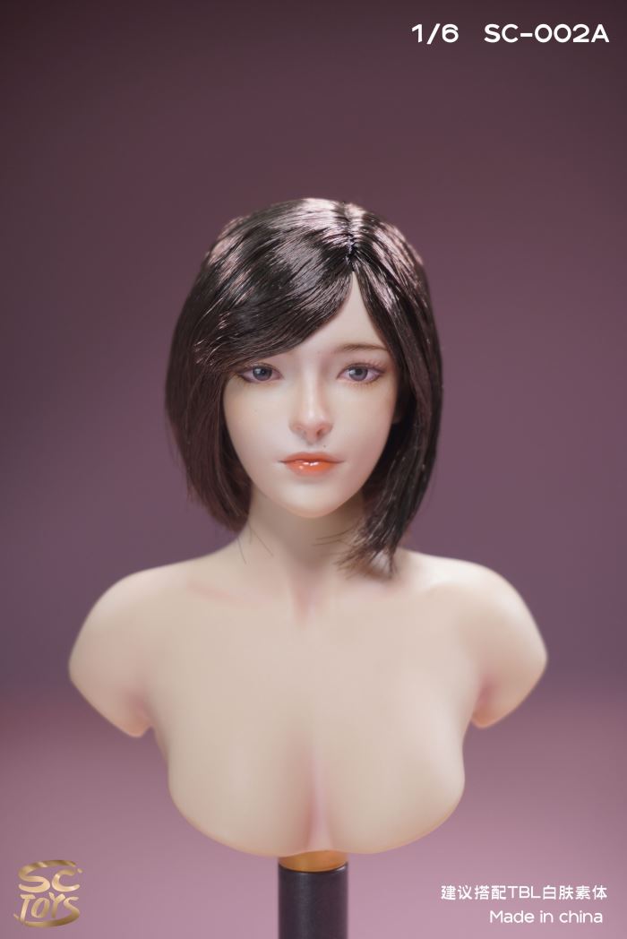 Asian Female Head Carving - Youxi 1/6