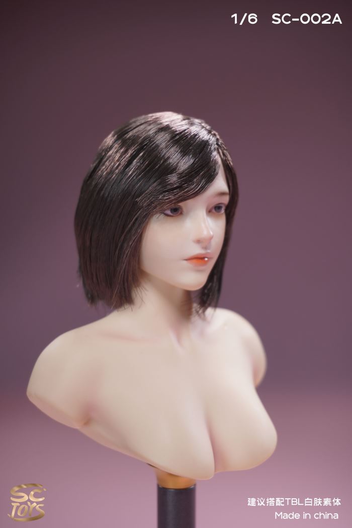 Asian Female Head Carving - Youxi 1/6