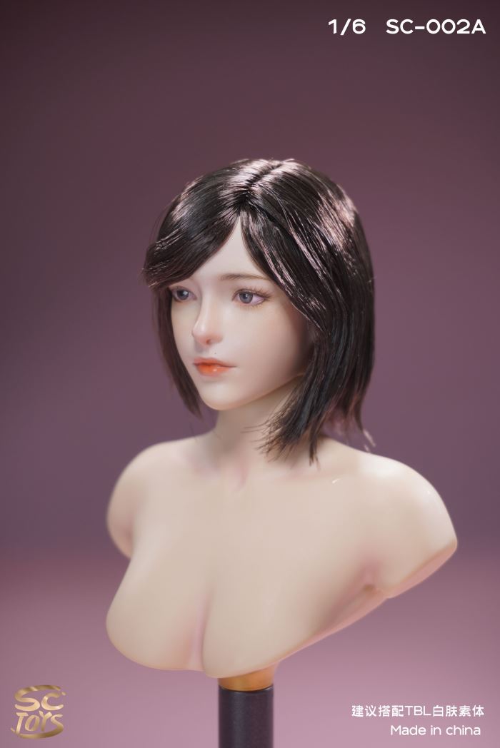 Asian Female Head Carving - Youxi 1/6