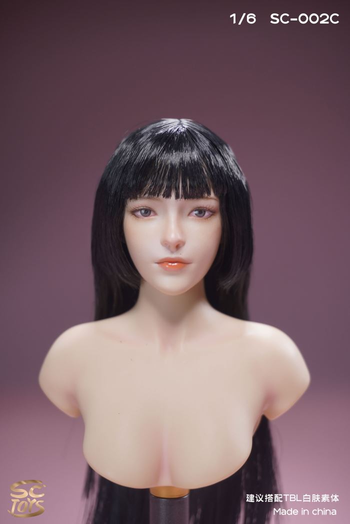 Asian Female Head Carving - Youxi 1/6