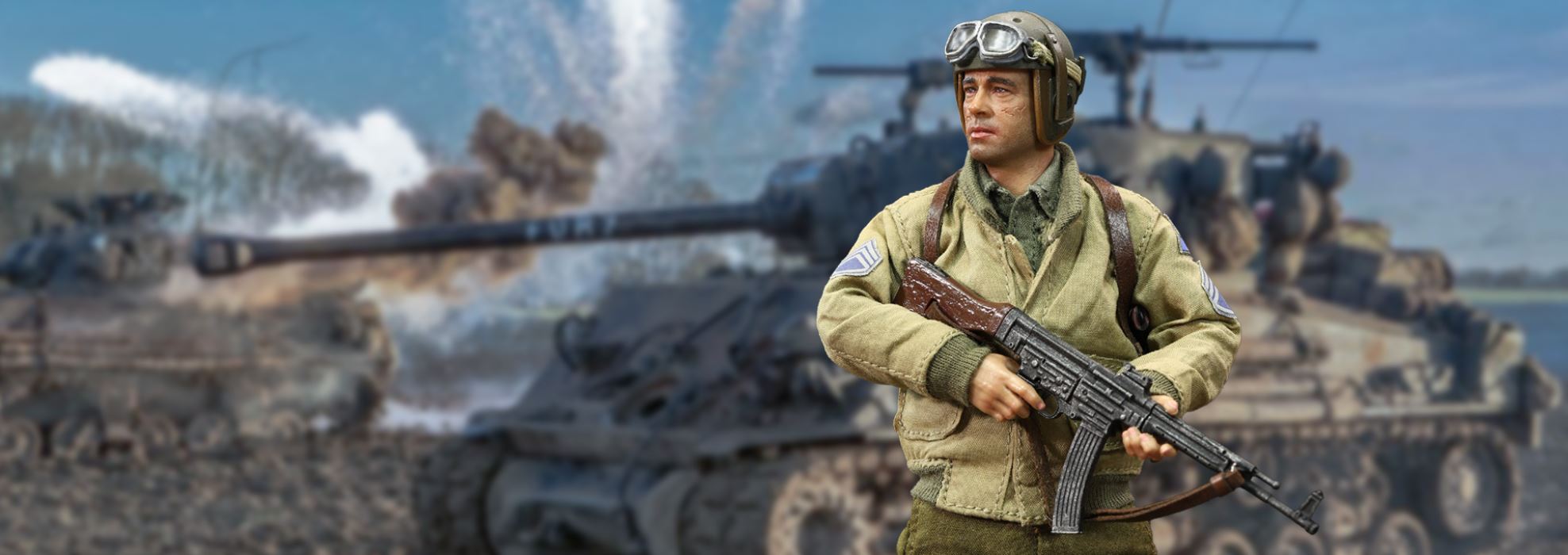 Commander Sherman of the Second Armored Division of the US Army in World War II 1/12