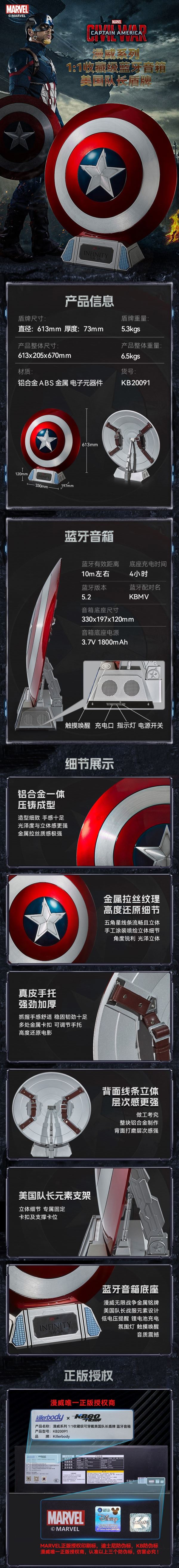 Captain America shield 1/1