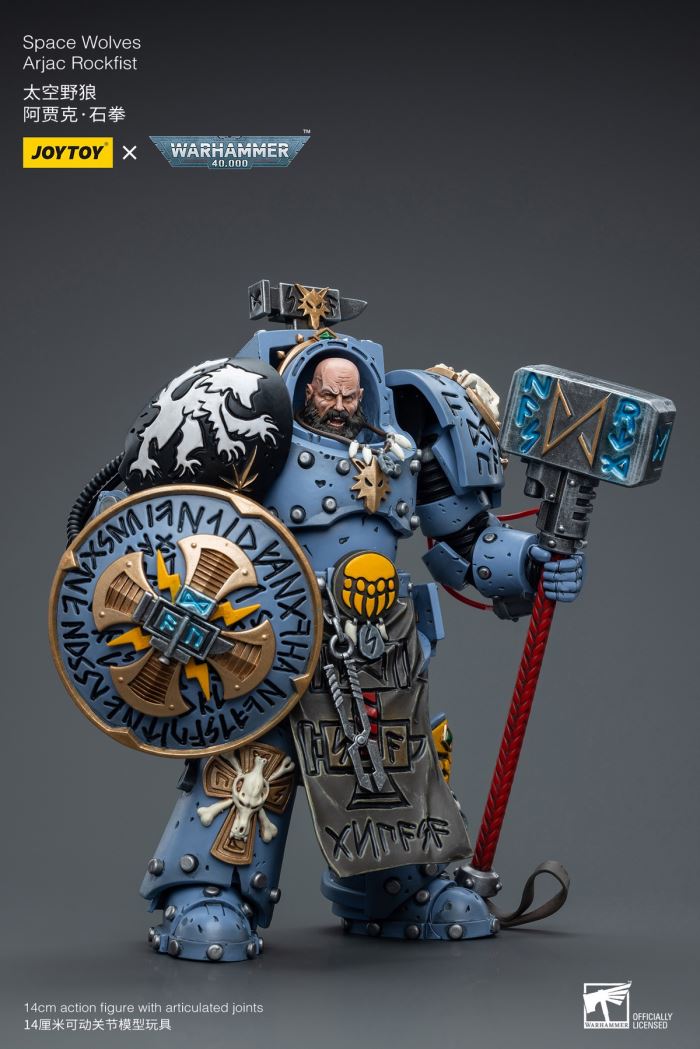 Iron Hands Holy Father Fellowes/Extreme Warriors Chief Thinker Digris/Space Wolves Ajak Stonefist 1/18