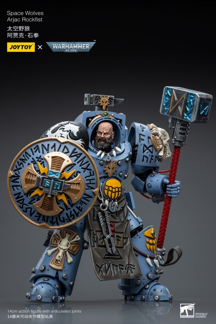 Iron Hands Holy Father Fellowes/Extreme Warriors Chief Thinker Digris/Space Wolves Ajak Stonefist 1/18